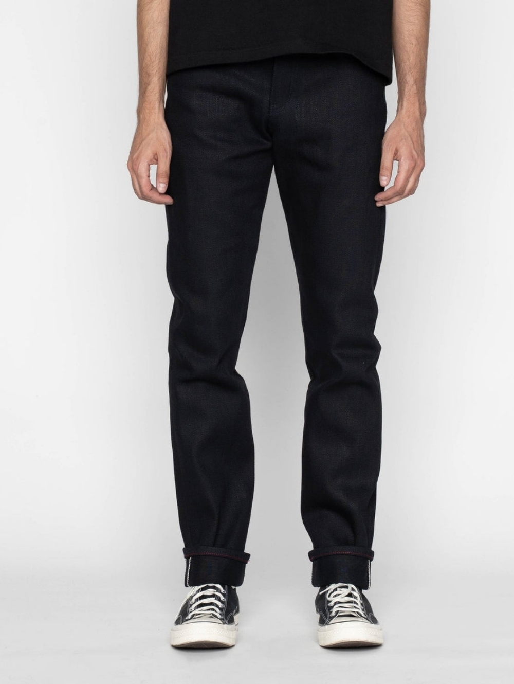 Naked & Famous Blood Brothers Selvedge - Weird Guy Indigo x Black x RED CORE - Picture 4 of 8